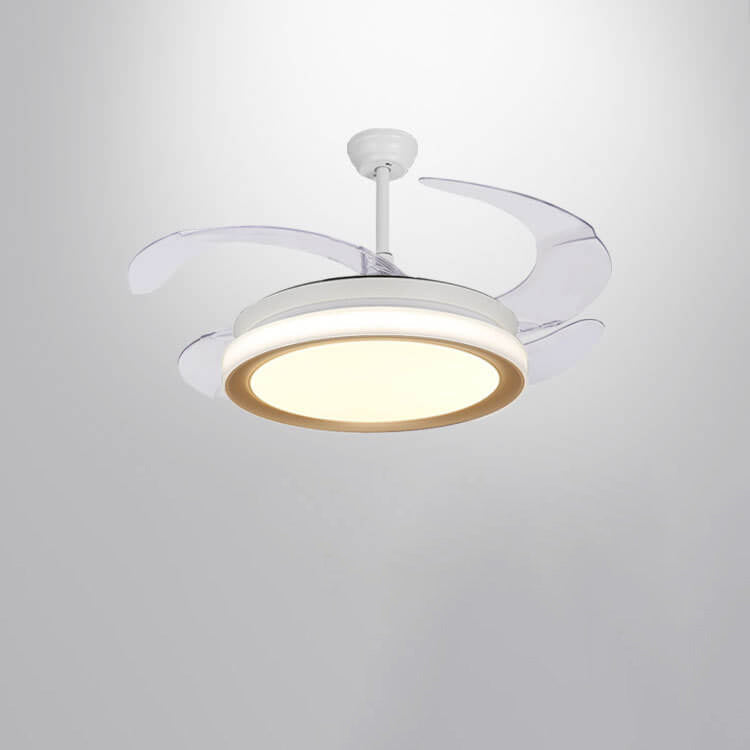Nordic Invisible Fan LED Ceiling Light Downrod Design