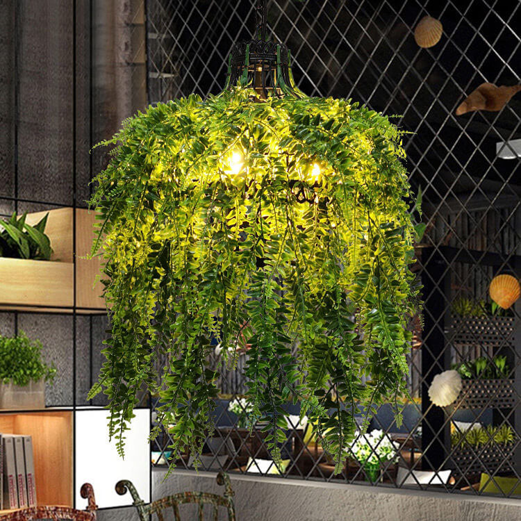 Creative Plant Vine Chandelier - 3-Light Decor Fixture