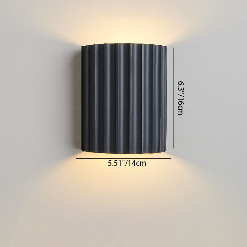Contemporary Nordic Resin 2-Light Wall Sconce for Bedroom Lighting