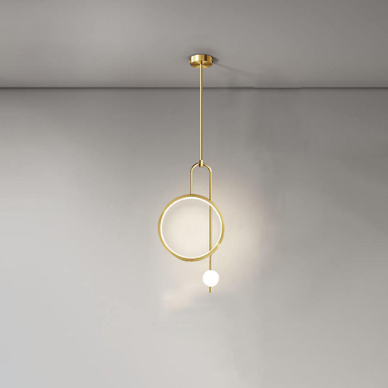 European Minimalist Circular Acrylic LED Chandelier - Light Luxury Design