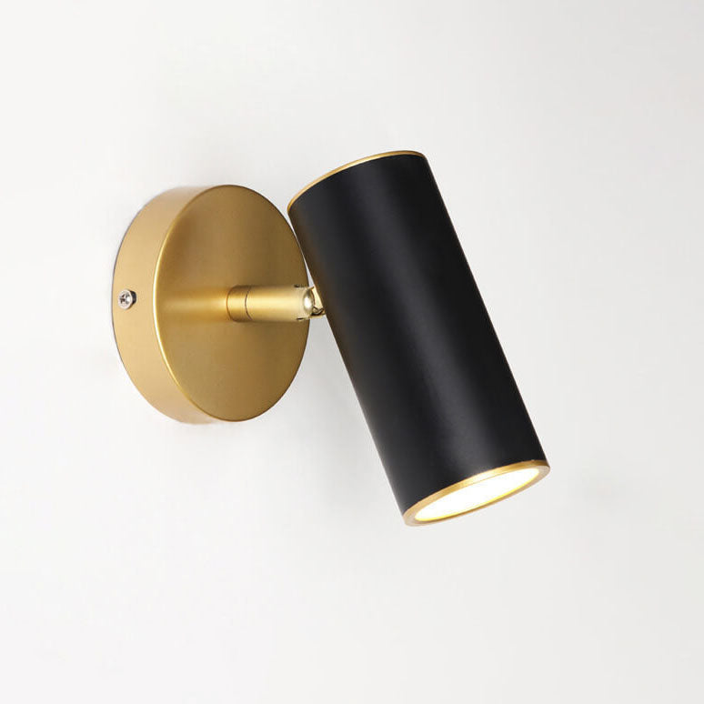 Modern Simplicity Cylindrical Spotlight 1-Light Reading Wall Sconce Lamp