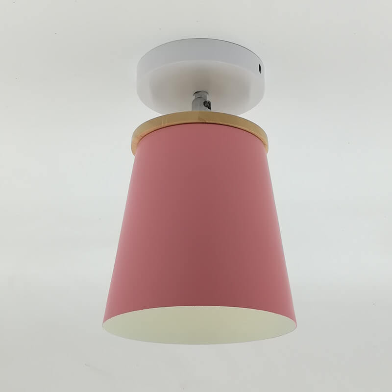 Nordic Macaron Semi-Flush Mount Ceiling Light - Modern Design, Minimalist Style, Adjustable Lighting, Living Room Fixture