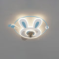 Cartoon Bunny Carrot LED Ceiling Fan Light Fixture