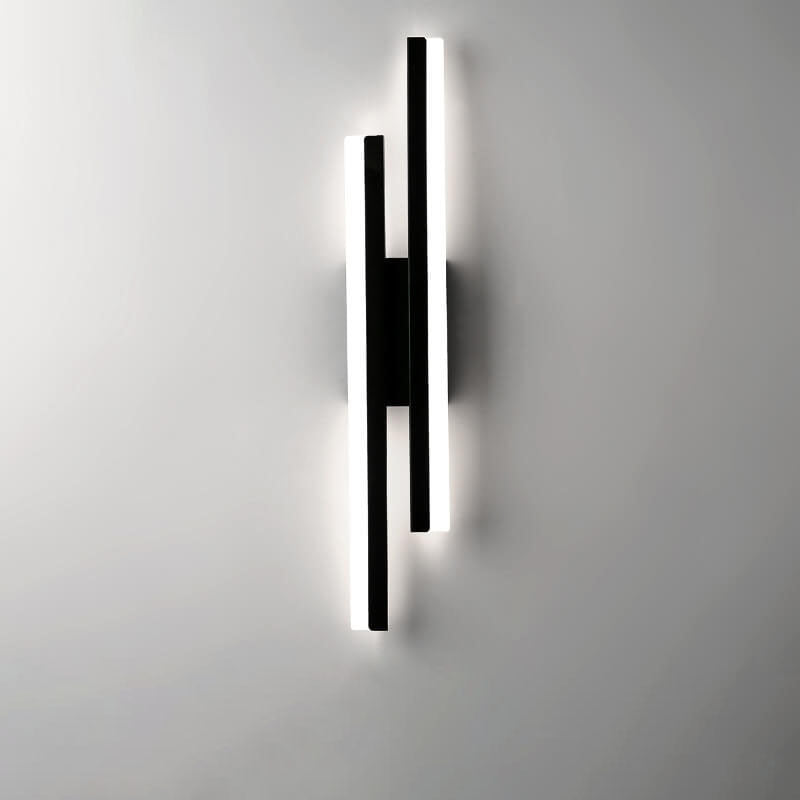 Modern Minimalist LED Wall Sconce - Iron Acrylic Line Design Lighting