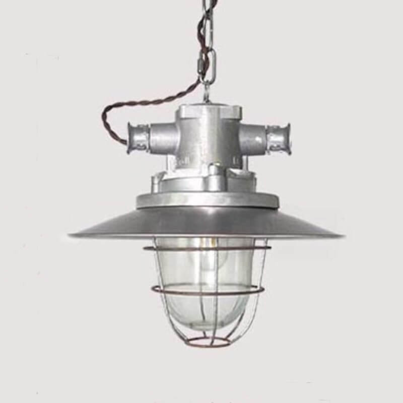 Industrial Vintage Blast Iron Cage Pendant Light - 1-Light Fixture, Rustic Home Decor, Retro Lighting, Edison Bulb Design, Kitchen, Dining, Loft, Industrial Style Lighting