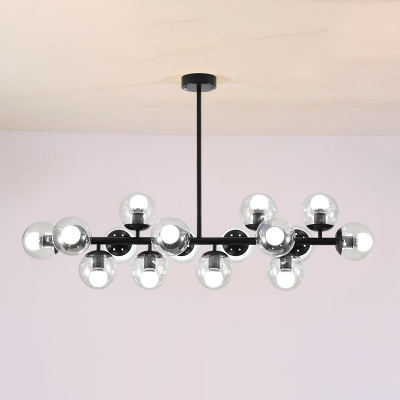 Contemporary Scandinavian 16-Light Round Globe Chandelier for Dining Room

Illuminate your dining space with this stunning Contemporary Scandinavian Long Round Globe Iron Glass 16-Light Island Light Chandelier. Designed to blend modern elegance with funct
