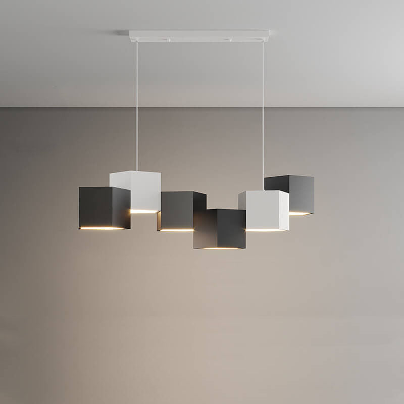 Modern Square Geometric Iron LED Macaron Chandelier  

Illuminate your space with this striking modern chandelier featuring a unique square geometric design. Crafted from durable iron with vibrant macaron-colored LED lights, it offers a perfect blend of f