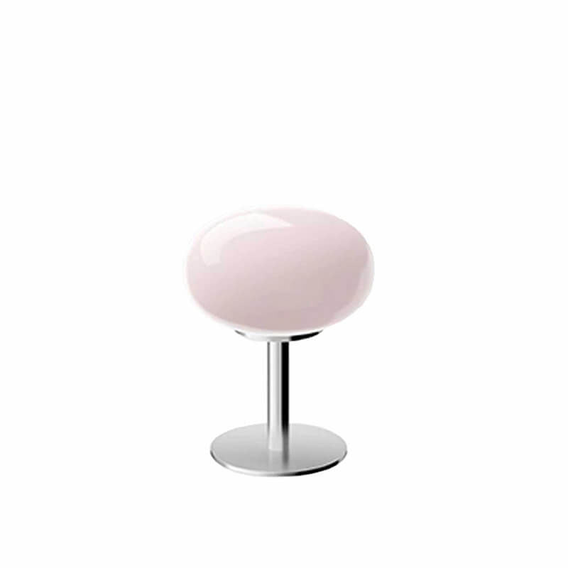 Contemporary Nordic Round Iron Glass Table Lamp - 1-Light Bedroom Lighting