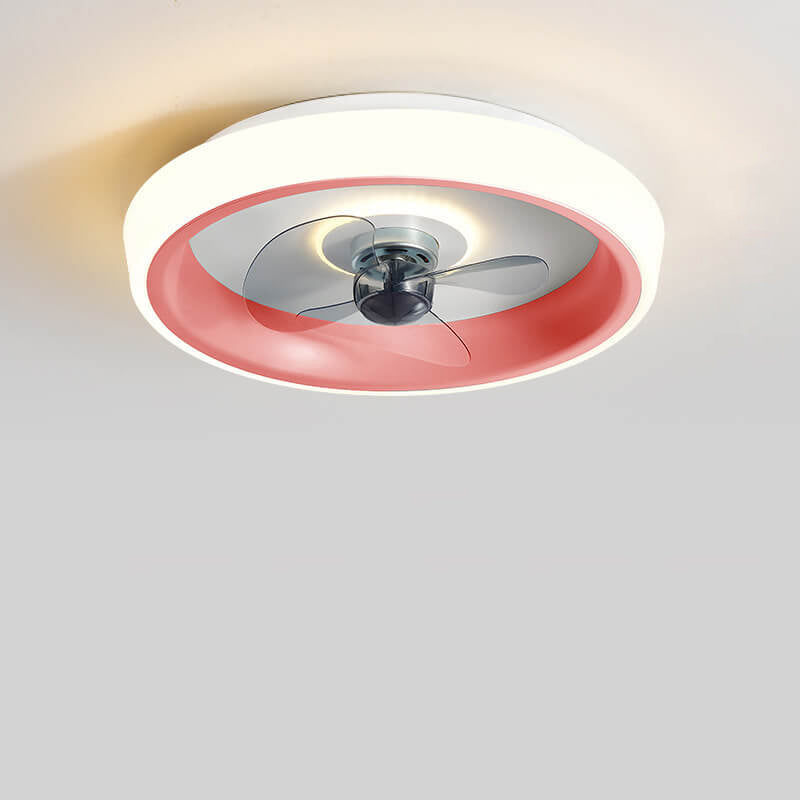 Modern Acrylic LED Ceiling Fan Light - Lightweight Flush Mount Fixture