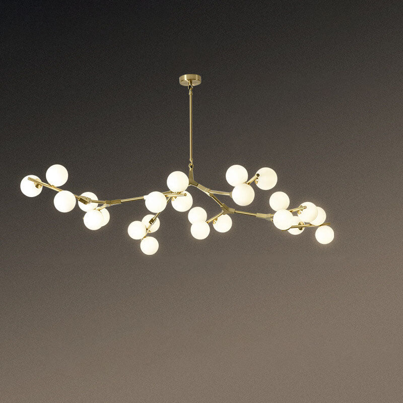 Modern Creative Magic Bean Branch Chandelier - 12/18/24 Light Glass Fixture, Elegant Design, Statement Lighting, Home Decor, Hanging Lamp, Unique Ceiling Fixture, Contemporary Style, Dining Room, Living Room, Bedroom Lighting