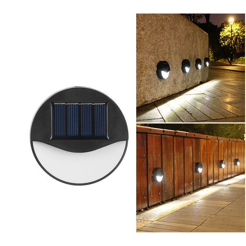 Modern Minimalist Square LED Solar Step Light - Waterproof Outdoor Patio Lighting