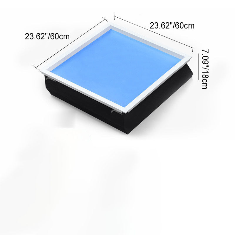Modern Minimalist Blue Sky LED Ceiling Light - Flush Mount for Living Room