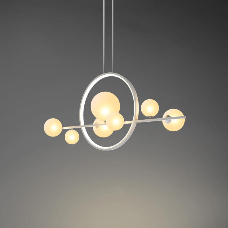 Modern Glass Bubble Chandelier - 7/10 Light Magic Bean Island Pendant Lighting
