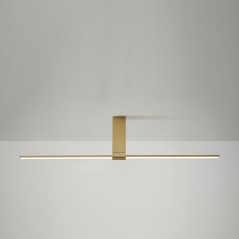 Modern Minimalist Aluminum Acrylic LED Semi-Flush Mount Ceiling Light for Hallway