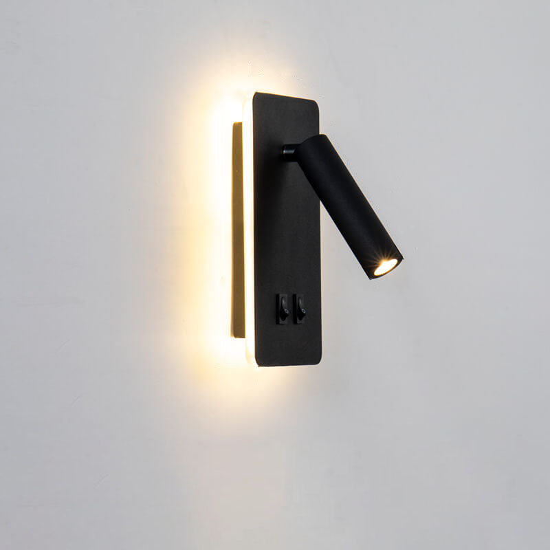 Nordic Iron LED Wall Sconce - Rotatable Spotlight for Living Room & Bedroom