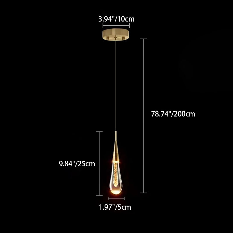 Contemporary Scandinavian Crystal LED Chandelier for Bedroom 

Elevate your bedroom decor with this stunning contemporary chandelier, featuring water drop design and a sleek combination of iron and aluminum. Perfect for adding a touch of elegance, this LE