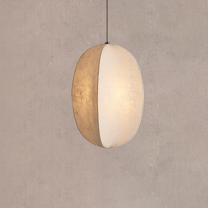 Zen Anti-Silk Lantern Pendant Light for Living Room - Traditional Japanese Design, 1-Light Fixture
