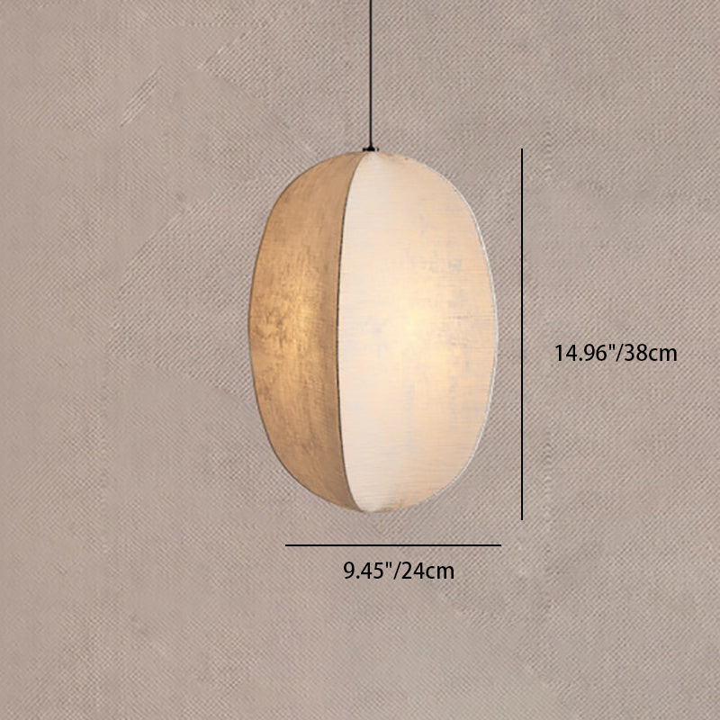 Zen Anti-Silk Lantern Pendant Light for Living Room - Traditional Japanese Design, 1-Light Fixture