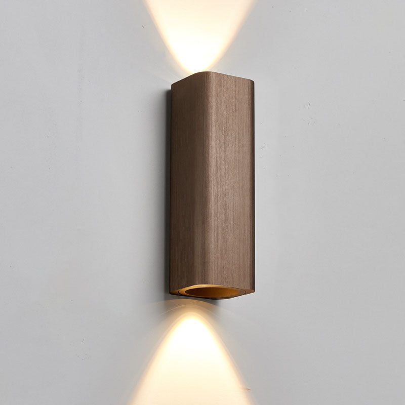 Nordic Minimalist Brushed Aluminum LED Wall Sconce - Rectangular Design, Modern Lighting, Durable Fixture, Energy-Efficient, Home Decor Accent