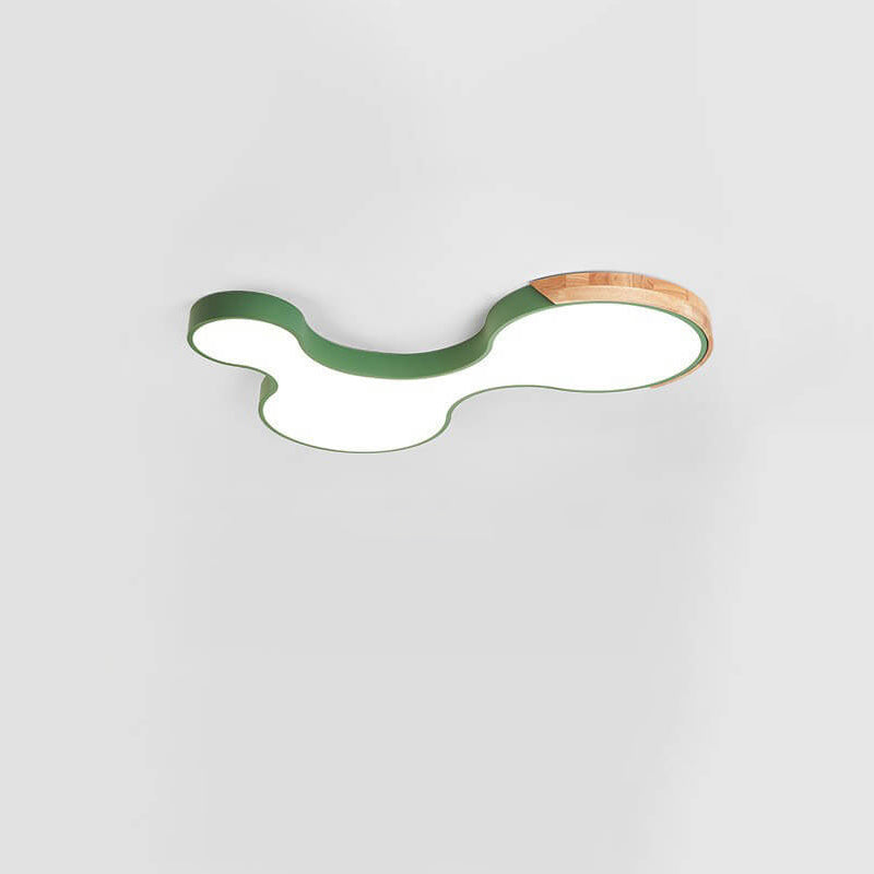 Nordic Macaron Shaped Block Clouds LED Flush Mount Ceiling Light, Modern Decorative Lighting for Home, Stylish Kids Room Illumination, Contemporary Ceiling Fixture, Soft Pastel Colors, Energy Efficient LED Design, Unique Aesthetic Lighting, Nursery and Be