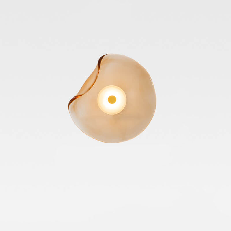 Nordic Minimalist Round Glass LED Wall Sconce Lamp