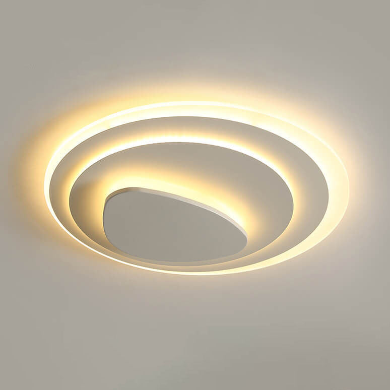 Nordic Geometric Wrought Iron LED Flush Mount Ceiling Light