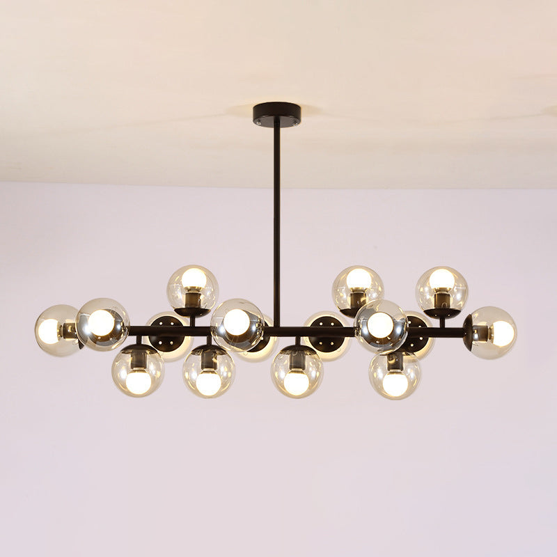 Contemporary Scandinavian 16-Light Round Globe Chandelier for Dining Room

Illuminate your dining space with this stunning Contemporary Scandinavian Long Round Globe Iron Glass 16-Light Island Light Chandelier. Designed to blend modern elegance with funct