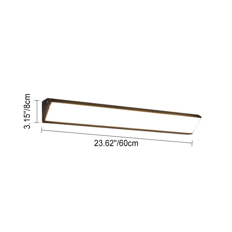 Modern Minimalist Waterproof LED Wall Sconce - Outdoor Aluminum Acrylic Long Bar Lamp