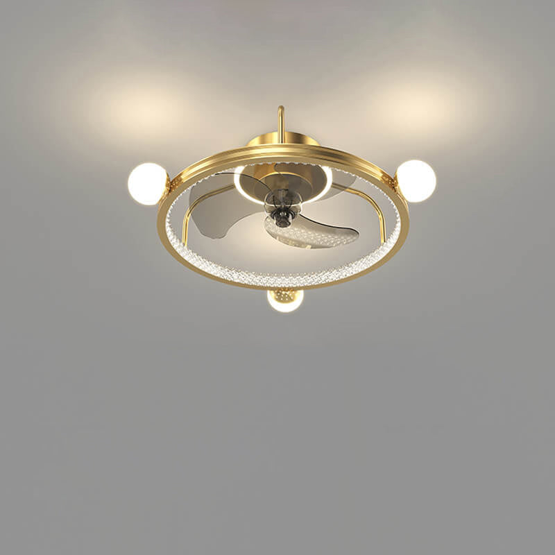 Modern Luxury LED Flush Mount Ceiling Fan Light - Full Star Design Ceiling Fixture
