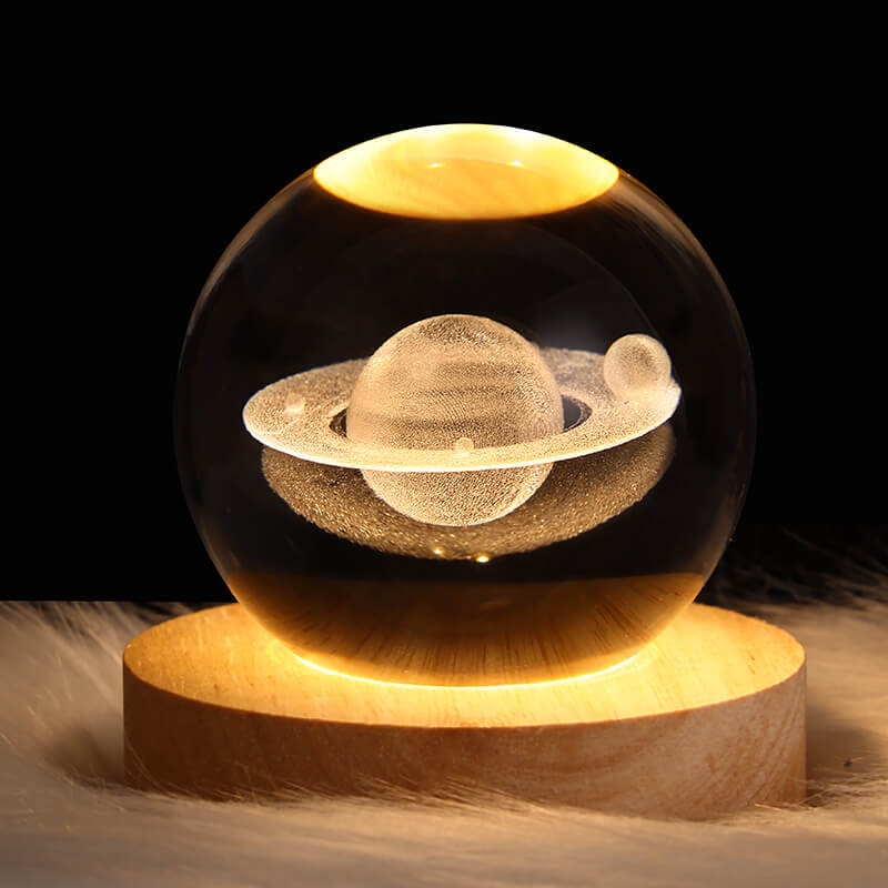 Contemporary Crystal Ball USB LED Night Light Lamp for Bedroom