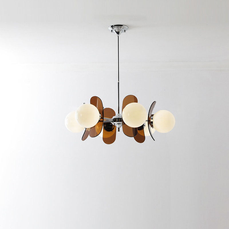 Modern Mid-Century Acrylic Magic Bean Chandelier - 3/5/6/8-Light for Living Room