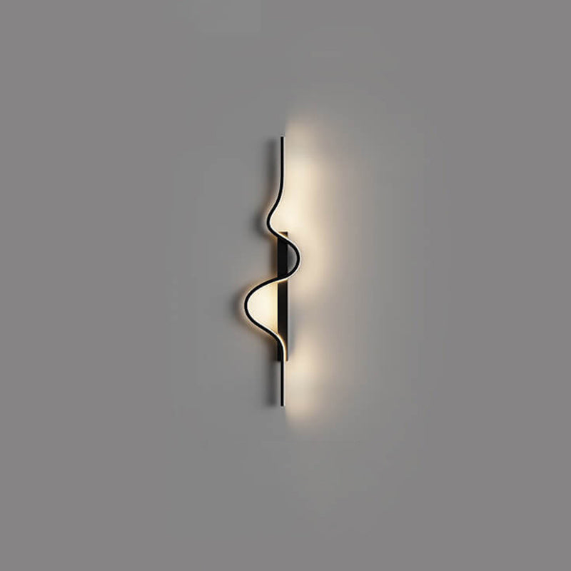 Modern Minimalist Aluminum Iron LED Wall Sconce for Living Room