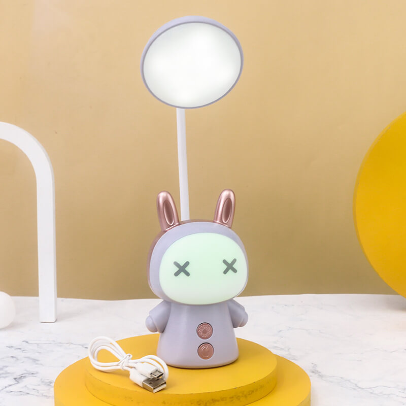 Cartoon Doll ABS Colorful Eye Care LED Kids Desk Lamp Adjustable Brightness Night Light Bedroom Decor Children's Study Light Cute Design Energy Efficient Safe for Kids Eye Protection Gifting Idea