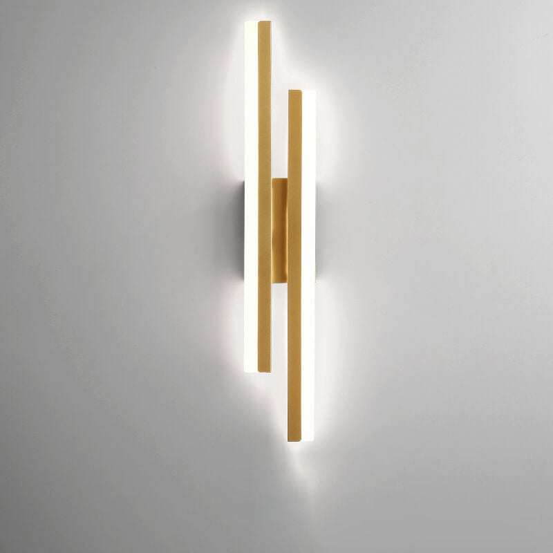 Modern Minimalist LED Wall Sconce - Iron Acrylic Line Design Lighting