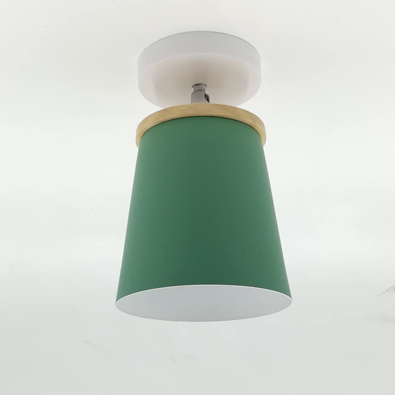 Nordic Macaron Semi-Flush Mount Ceiling Light - Modern Design, Minimalist Style, Adjustable Lighting, Living Room Fixture