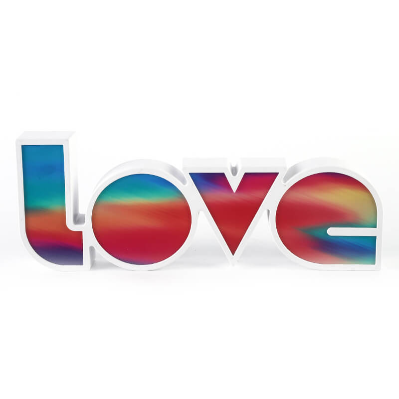 Contemporary LED Love Letters Night Light for Bedroom Decor