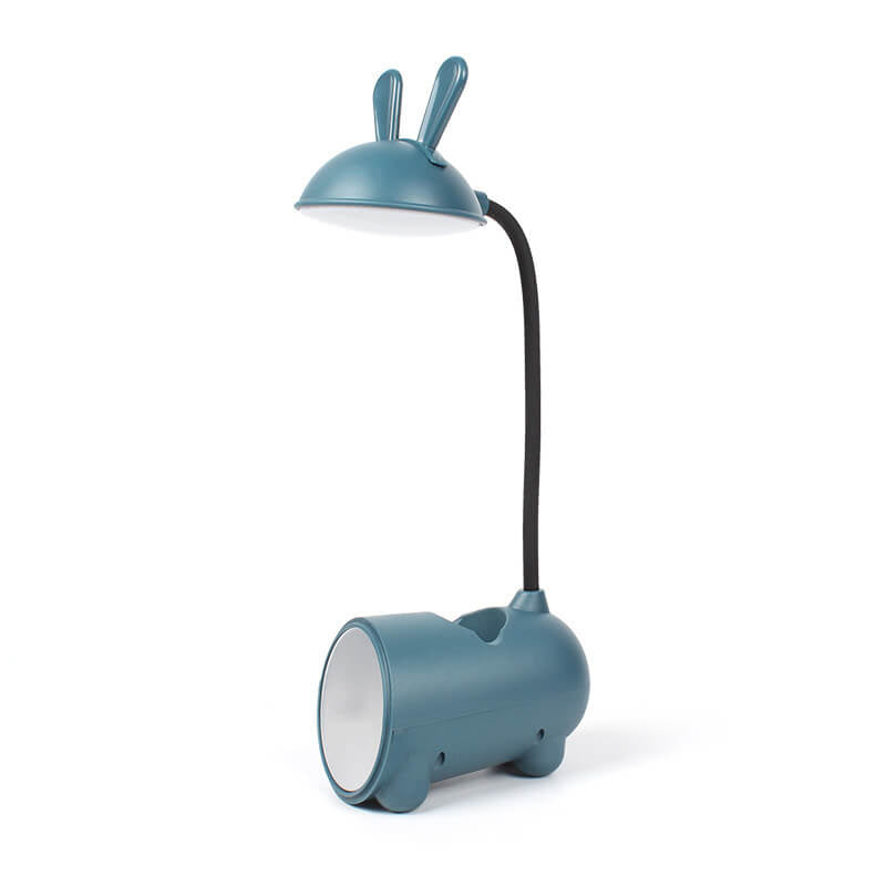 Cartoon Creative Rabbit LED Touch USB Pen Holder Desk Lamp, Cute Desk Decor, Adjustable Brightness, Modern Office Accessories, Fun Kids Room Lighting, Unique Gifts for Students and Animal Lovers