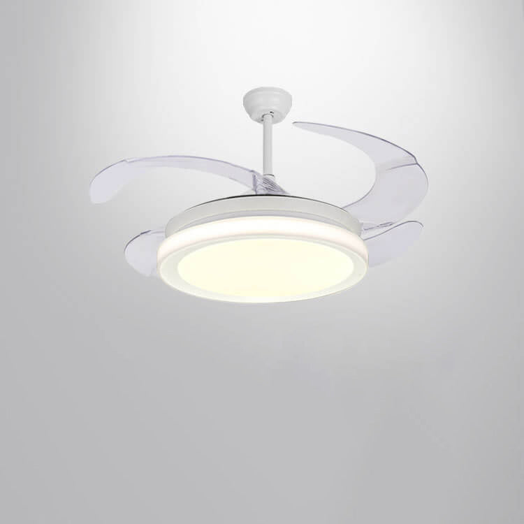 Nordic Invisible Fan LED Ceiling Light Downrod Design
