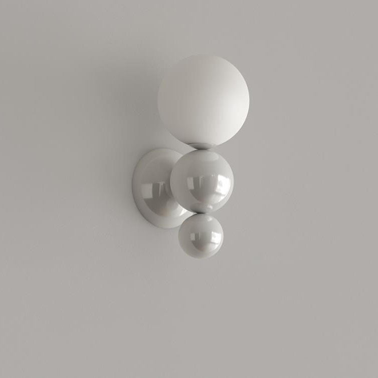 Modern Cream Style Children's Wrought Iron Sphere 1-Light Wall Sconce Lamp Nursery Lighting Fixture Kids Room Decor Soft Glow Bedroom Wall Light Fixture Cute Design for Kids Playroom Accent Lighting