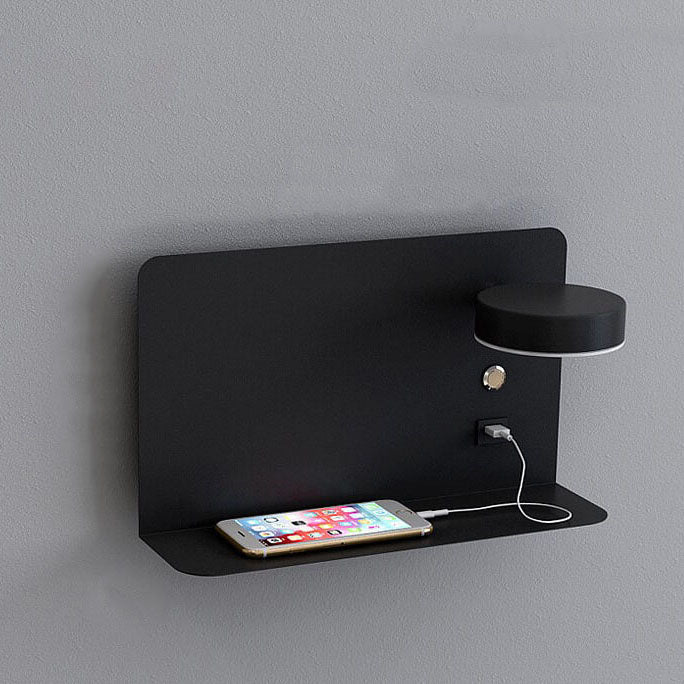 Modern Iron Square LED Wall Sconce Lamp USB Rechargeable