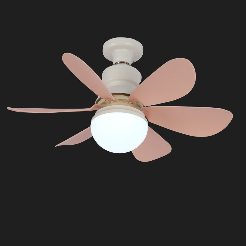 Contemporary Flower LED Ceiling Fan Light - PC ABS Nylon Acrylic for Living Room