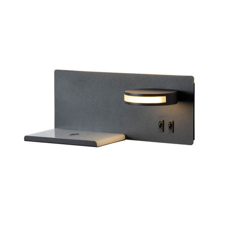 Modern USB Smart LED Wall Sconce Lamp, Flat Design, Reading Light, Energy-Efficient, Minimalist Style, Adjustable Brightness, USB Charging, Home Decor, Indoor Lighting, Contemporary Wall Fixture