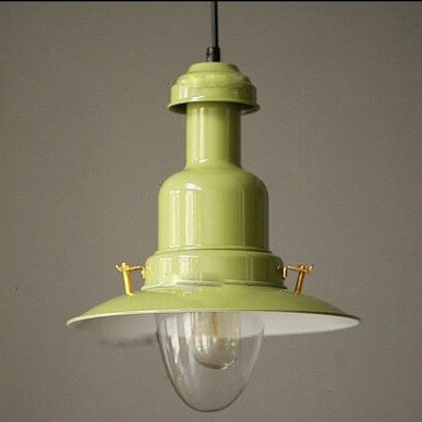 Scandinavian Industrial Iron Round Pendant Light 1-Light
