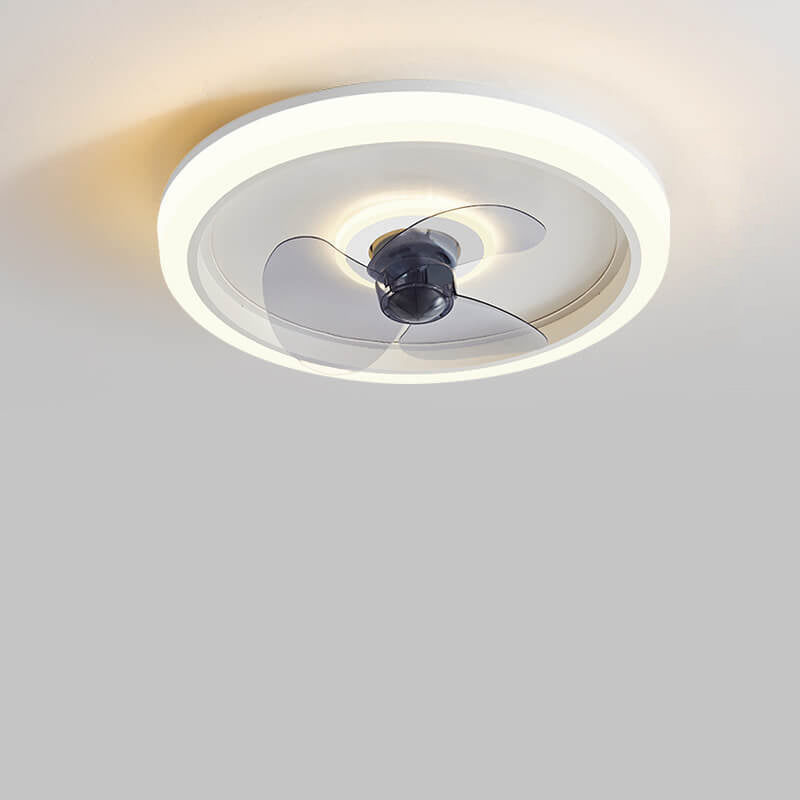 Modern Acrylic LED Ceiling Fan Light - Lightweight Flush Mount Fixture