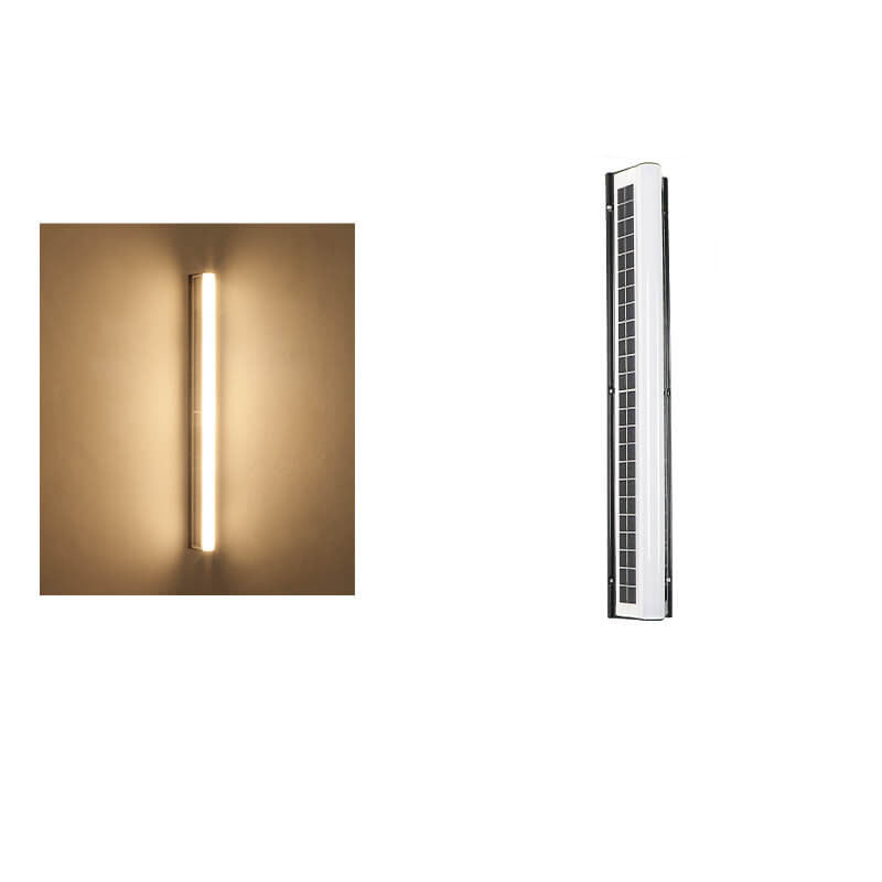 Modern Acrylic Solar LED Garden Wall Light - Waterproof Outdoor Lighting