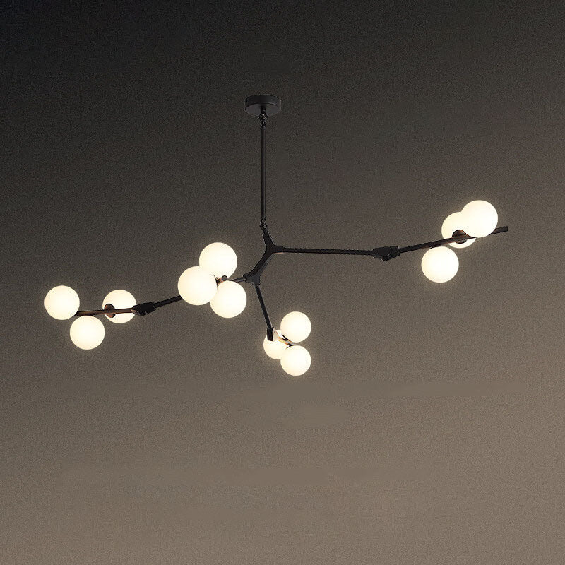Modern Creative Magic Bean Branch Chandelier - 12/18/24 Light Glass Fixture, Elegant Design, Statement Lighting, Home Decor, Hanging Lamp, Unique Ceiling Fixture, Contemporary Style, Dining Room, Living Room, Bedroom Lighting