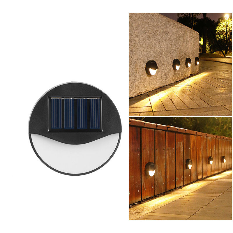 Modern Minimalist Square LED Solar Step Light - Waterproof Outdoor Patio Lighting