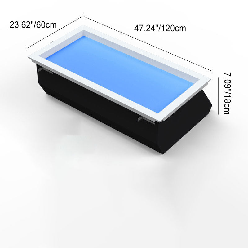Modern Minimalist Blue Sky LED Ceiling Light - Flush Mount for Living Room