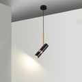 Contemporary Nordic Metal Long Barrel Pendant Light for Bedroom