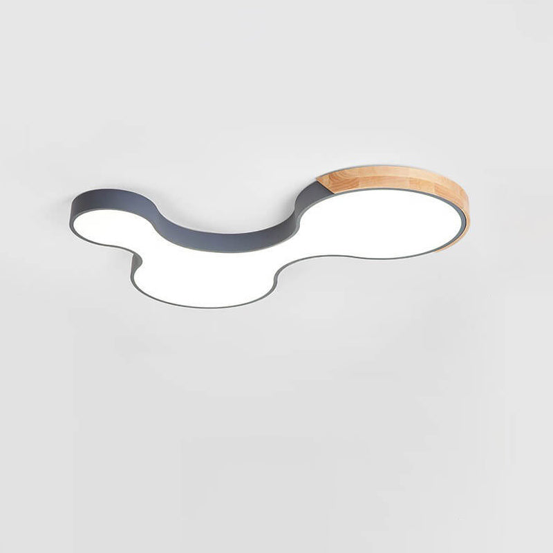 Nordic Macaron Shaped Block Clouds LED Flush Mount Ceiling Light, Modern Decorative Lighting for Home, Stylish Kids Room Illumination, Contemporary Ceiling Fixture, Soft Pastel Colors, Energy Efficient LED Design, Unique Aesthetic Lighting, Nursery and Be
